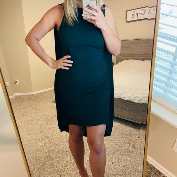 Narciso Rodriguez Classy Forest Green Dress - Picture 2 of 11